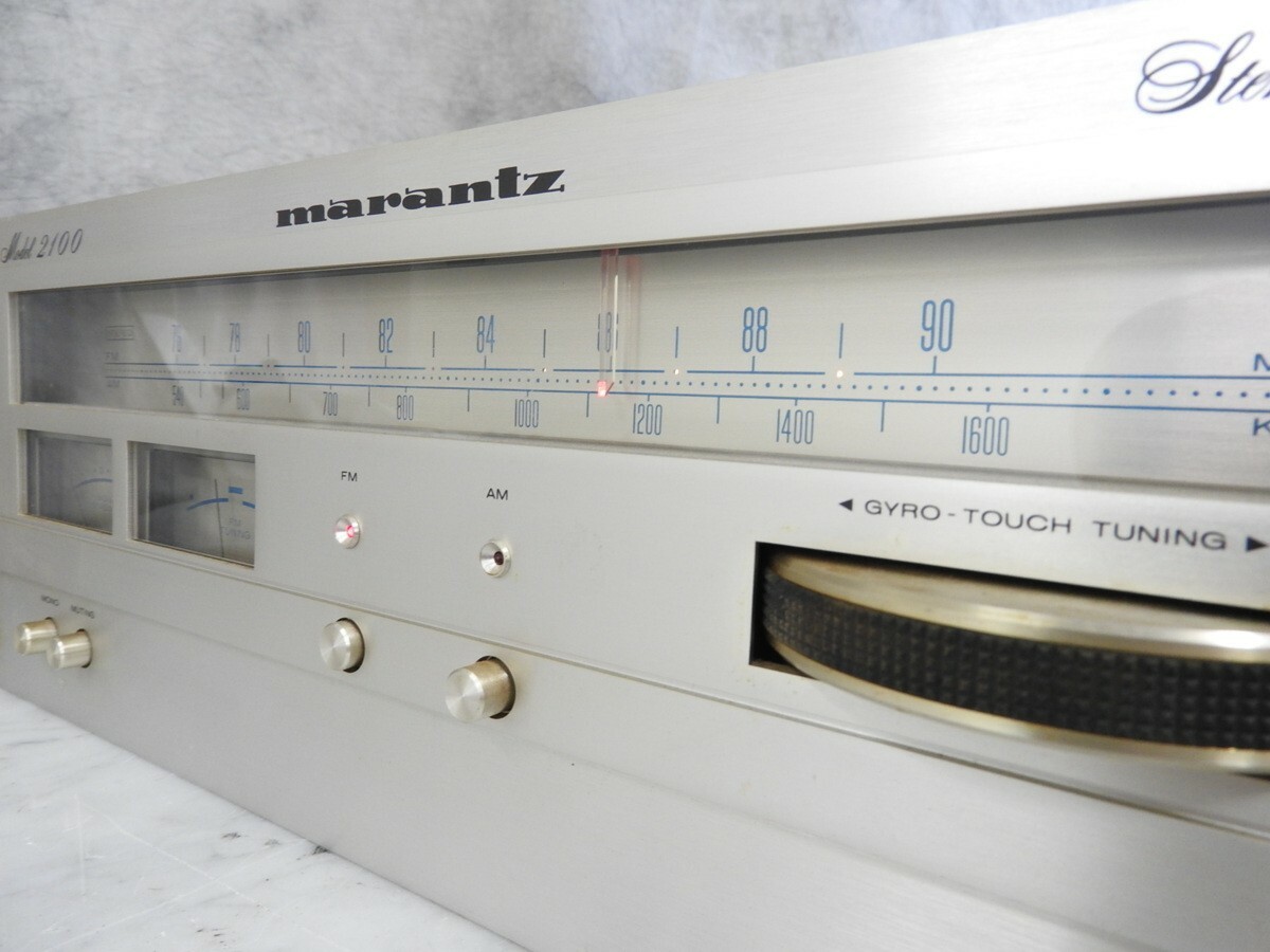 【通電OK】Marantz Model 2100 FM/AMステレオチューナー MARANTZ 2100 FM / AM tuner Model Confirmed Operation Free
