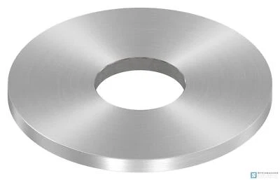 Edelstahl Ankerplatte, Ø100x6mm, mit Rundschliff, V2A | STEINBACHER©