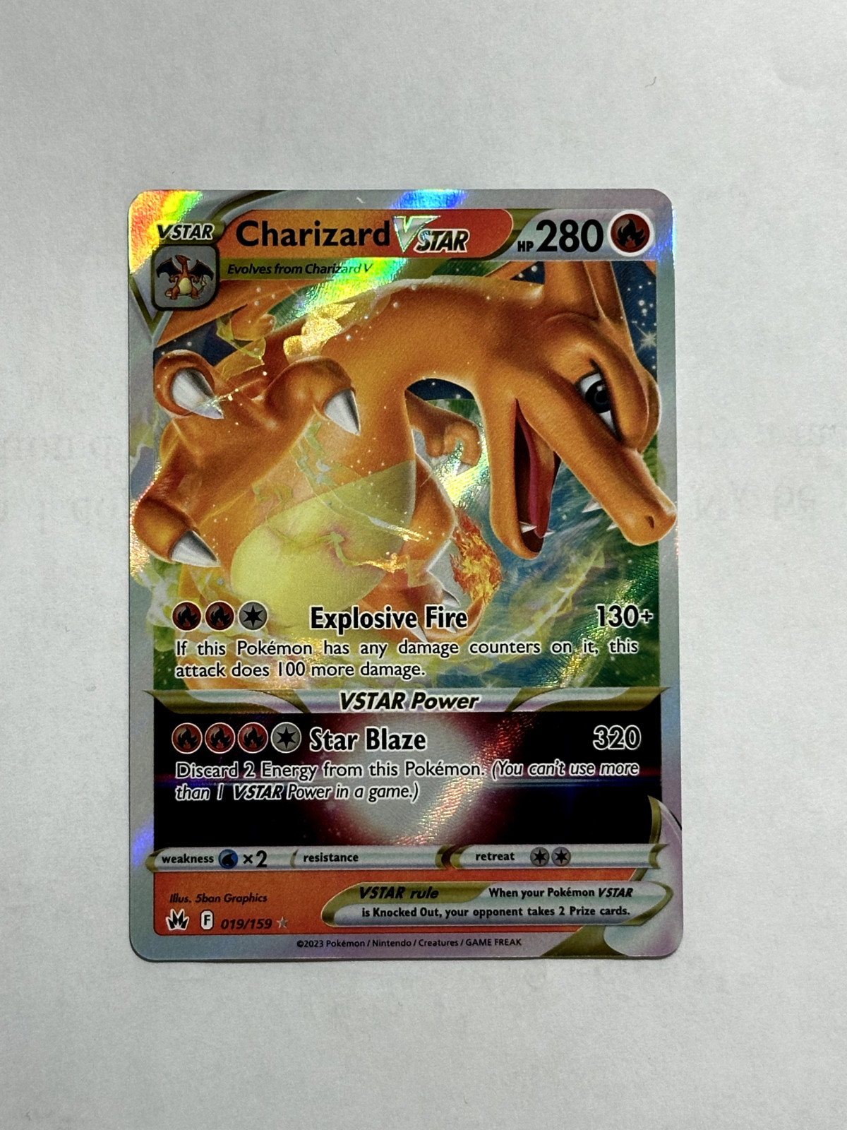 Charizard VSTAR 019/159 Crown Zenith NM/M - Pokemon Card TCG