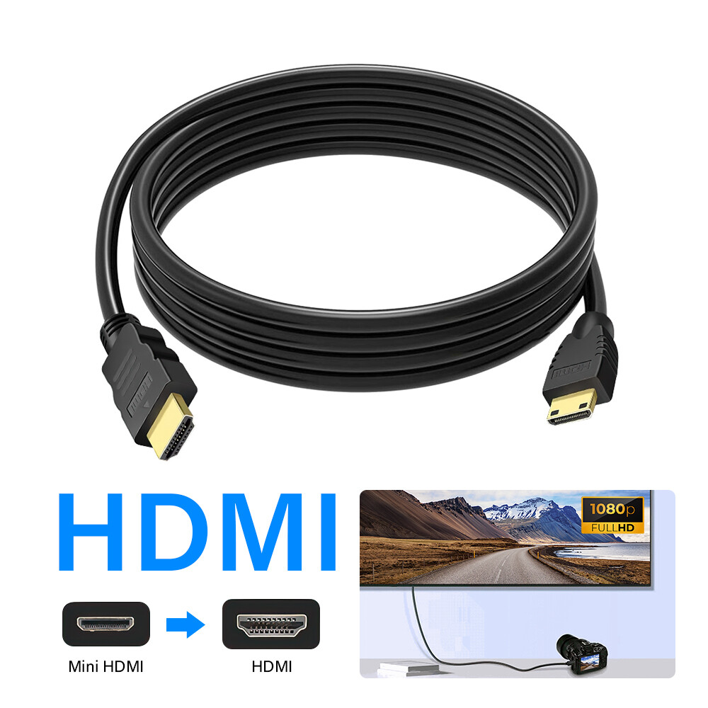 Mini HDMI to HDMI Cable 4K@60Hz High Speed HDMI Bi-Directional  Cord