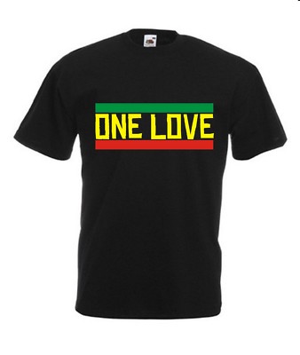 T-Shirt Größe S - 4XL ONE LOVE / Reggae / Bob / DUB / Rocksteady / Rastafari / 