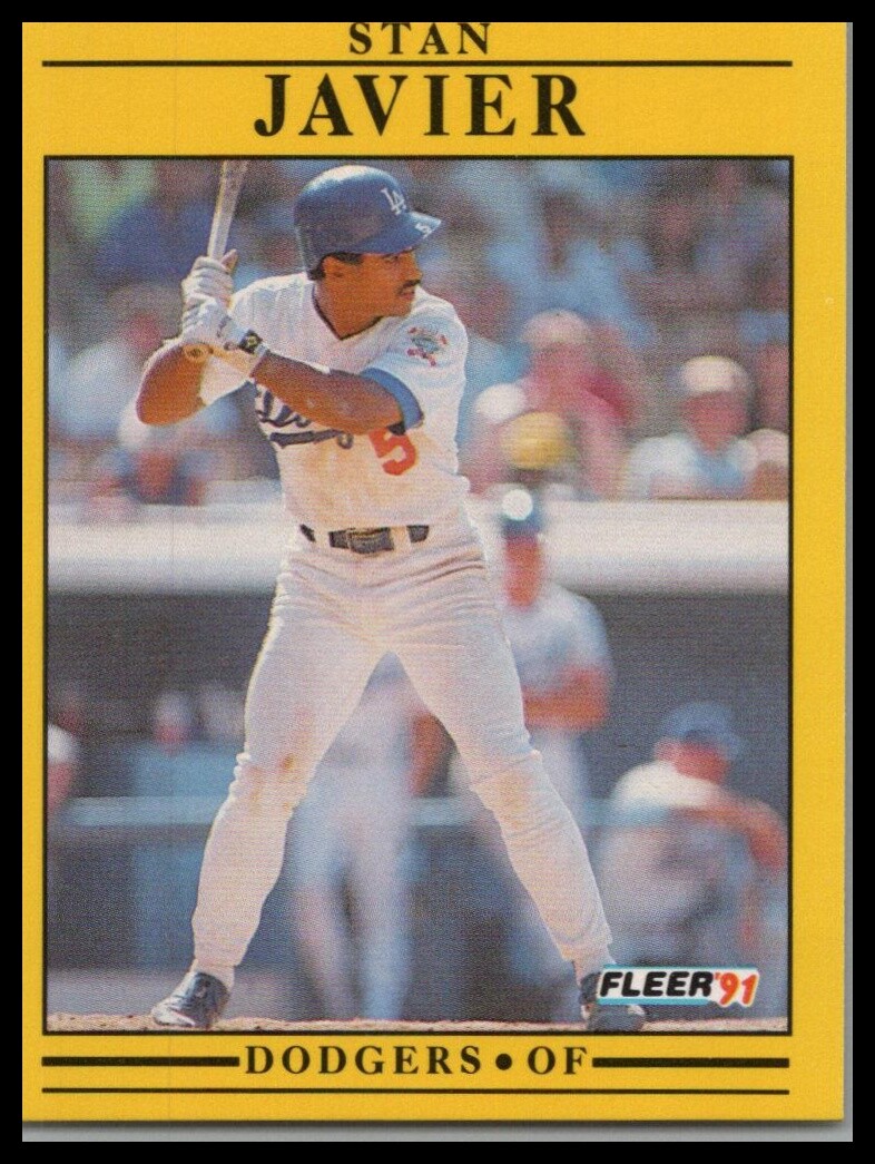 1991 Fleer #211b Stan Javier Base
