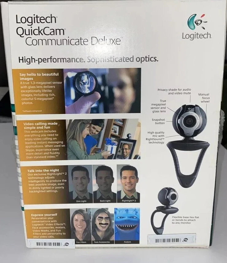 Logitech Quickcam Communicate Deluxe S 7500 Computer Webcam & Mic - Image 2 of 4