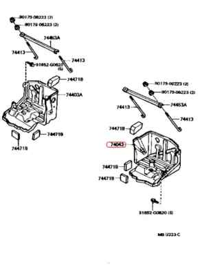 購入ページ New Toyota Genuine Land Cruiser Battery Box Passenger Left hand