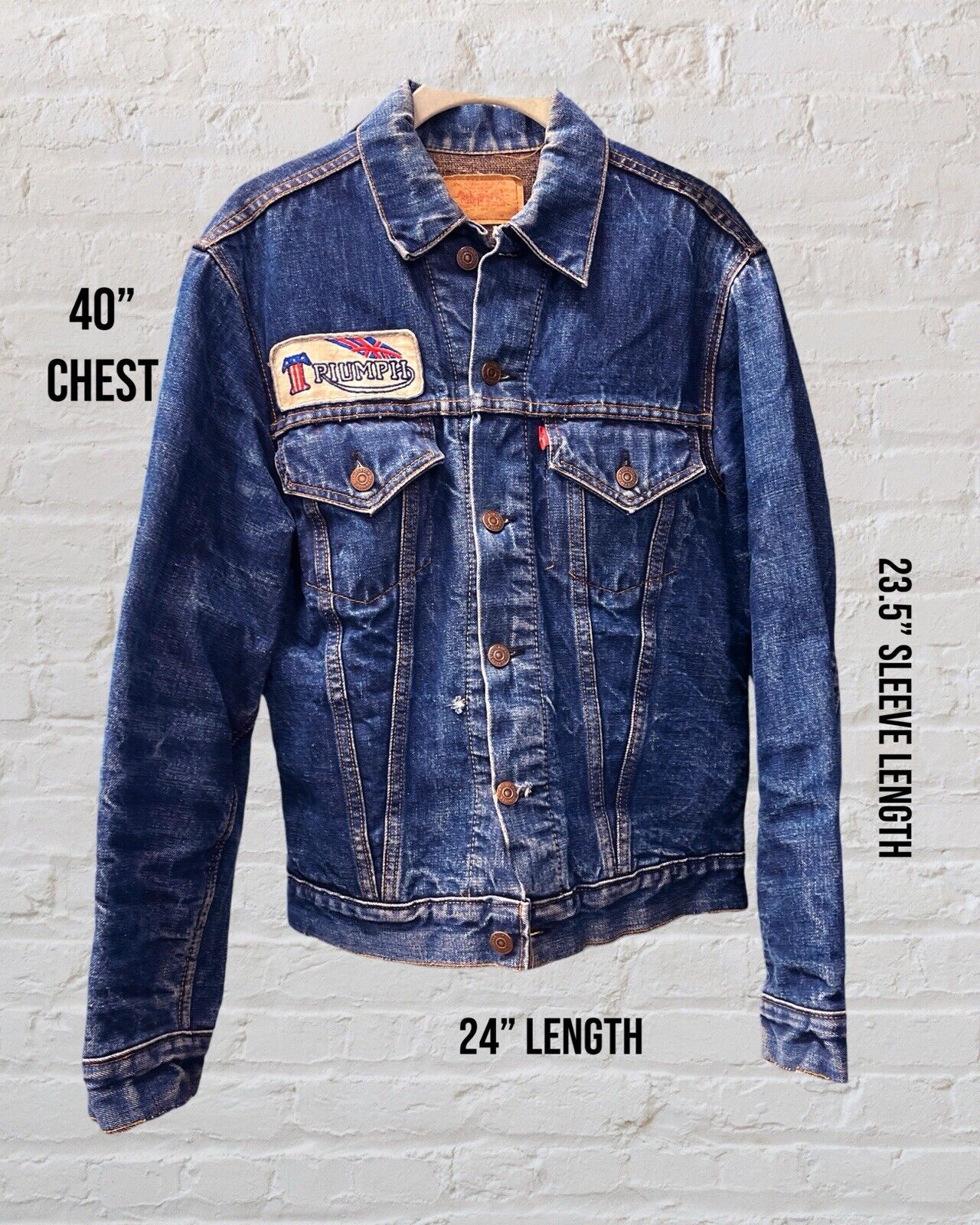 Vintage Levi’s Big “ E” Blanket Lined Jacket With… - image 3