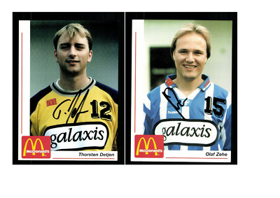 Autograph card set Bad Schwartau 1996-97 7 cards original sign (2898)