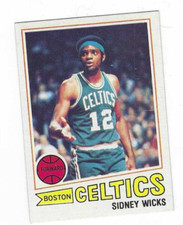 1977-78 TOPPS SIDNEY WICKS #52 BOSTON CELTICS