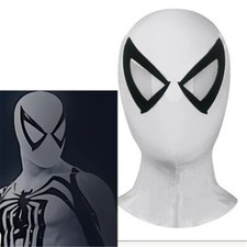 White Spider-man Anti-Venom Mask Spiderman Cosplay Costume Accessories Halloween