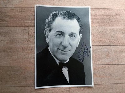Lew Stone signed autograph photo 1955 - dance band leader back in the day...