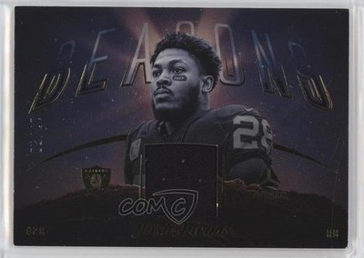 2023 Panini Luminance Beacons Relics Gold 17/50 Josh Jacobs #B-14 uk2