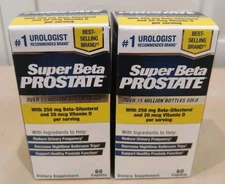 Lot of 2 Vitality Super Beta Prostate 120 Caplets 2 Month Supply - Exp 10/2027