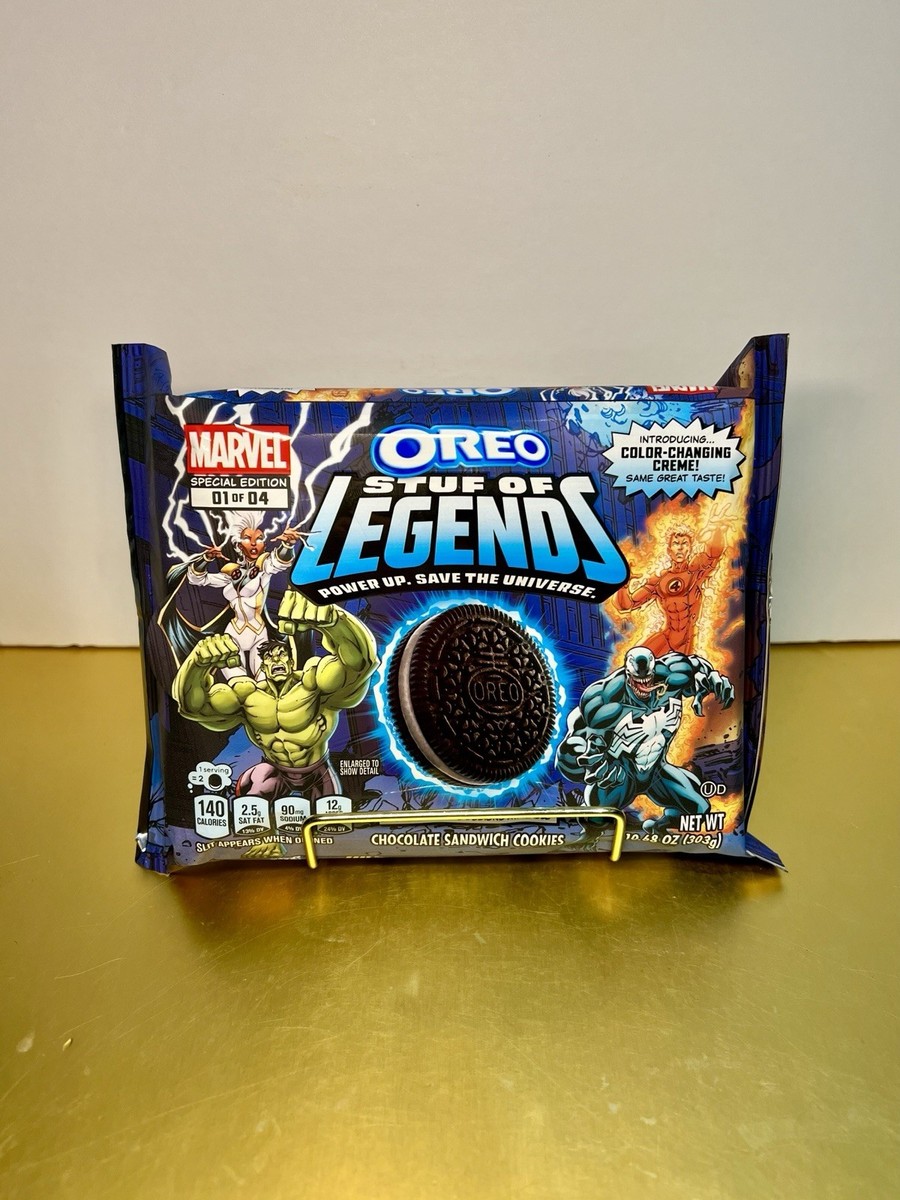 ⚪️ New MARVEL Oreo STUF OF LEGENDS Chocolate Creme Cookies