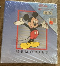 Walt Disney Co. Character Photo Album Vtg Mickey Mouse Binder Style - New 