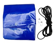 Bâche haute bleue de 110 cm pour remorque de jardin 230 KIPP