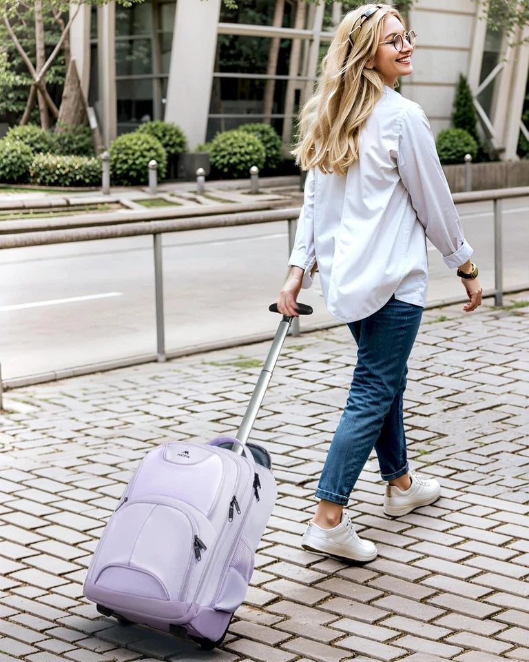 17英寸防水滚轮笔记本电脑背包女式带轮子 — 第 4/4 张图片