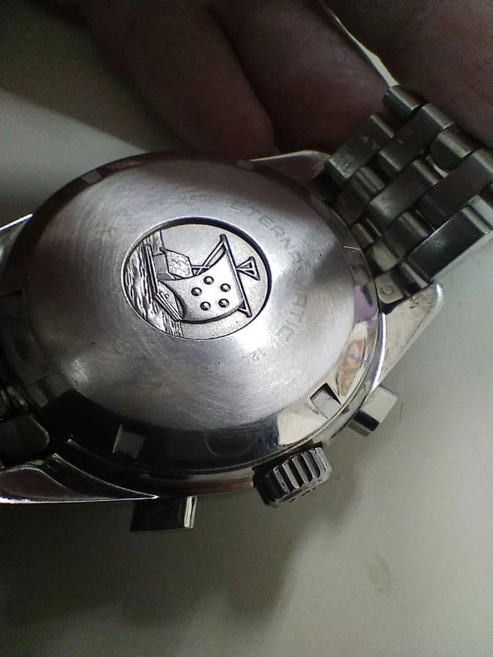 Eterna Matic Kontiki 1958 Automatic Chronograph Black Dial Men's Watch from  JP - image 2 of 4