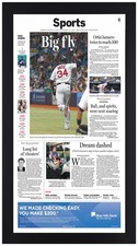 2015 Boston Red Sox David Ortiz 500th HR Framed Print 13x24 Big Fly