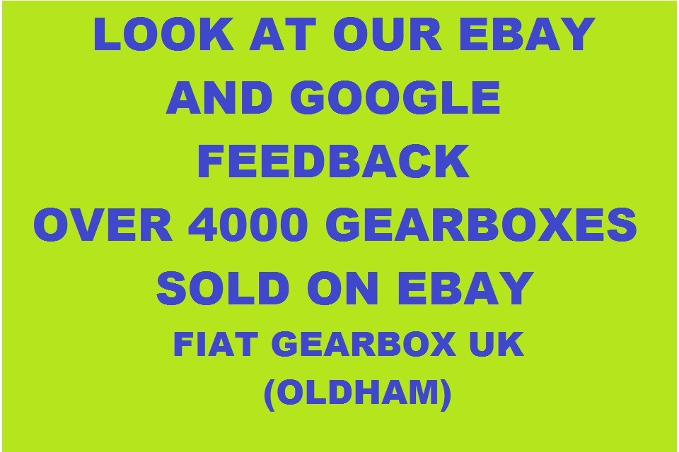 FIAT  PANDA  RECONDITIONED    GEARBOX VV  UPRATED BEARINGS ..   WATCH VIDEO