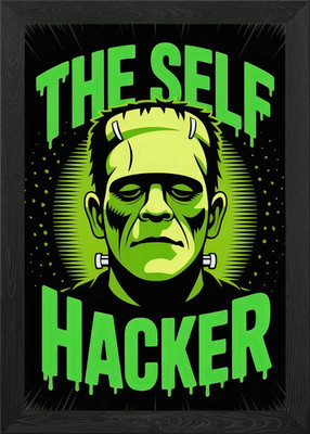The Self Hacker Frankenstein Framed Wall Art Poster Canvas Print Picture