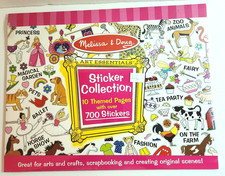 Melissa Doug Sticker Collection 10 Themed Pages w/ Over 700 Stickers NEW