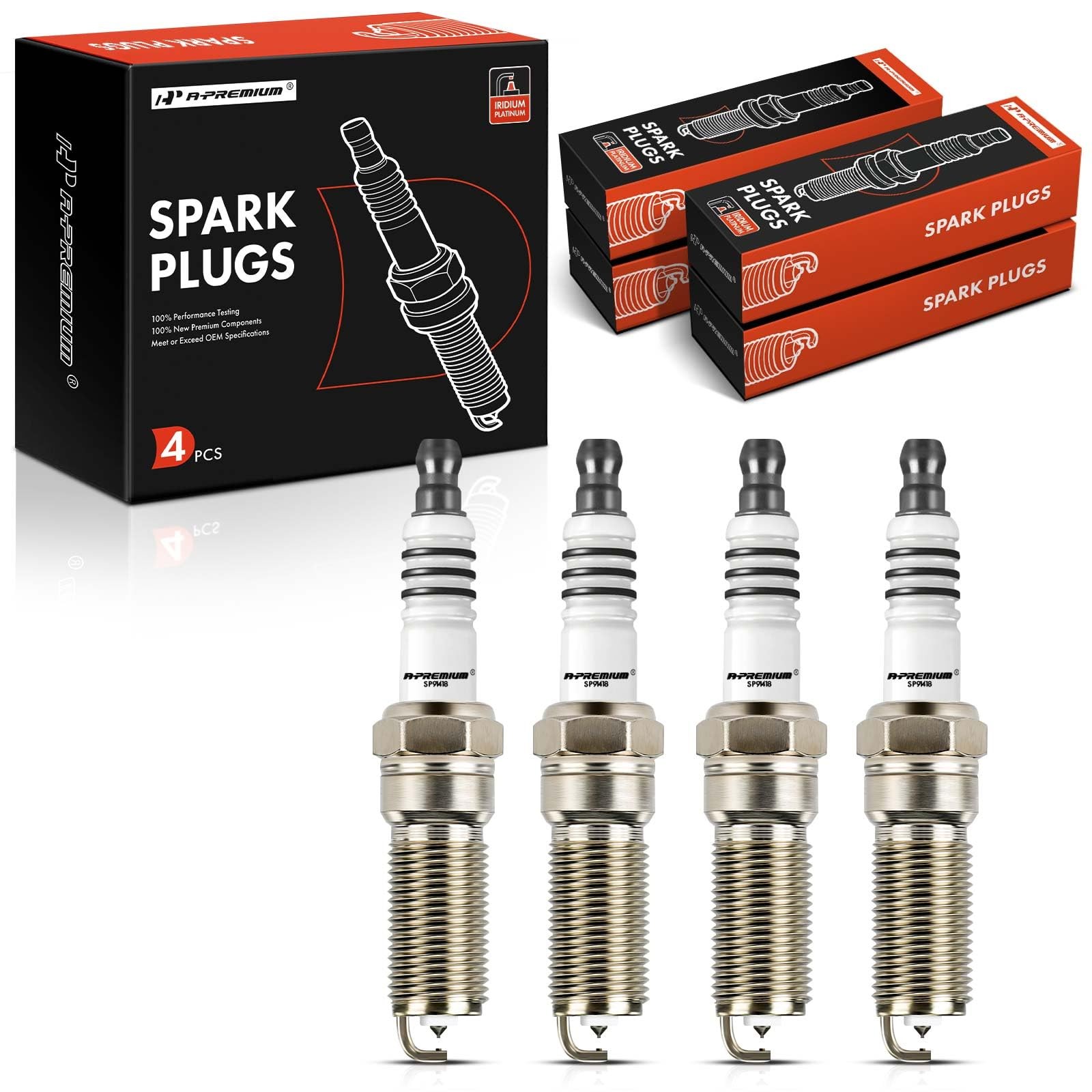 A-Premium Iridium Platinum Spark Plugs Compatible with Chevrolet Malibu,...