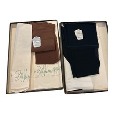 Vintage Belle-Sharmeer Stockings Lot 4 Pair Sz 9.5-10 Navy Demi Tasse B6-3