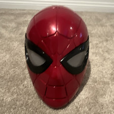 Spider-Man Full Face Mask LED Light-Up Eyes Plastic Red/Black One Size