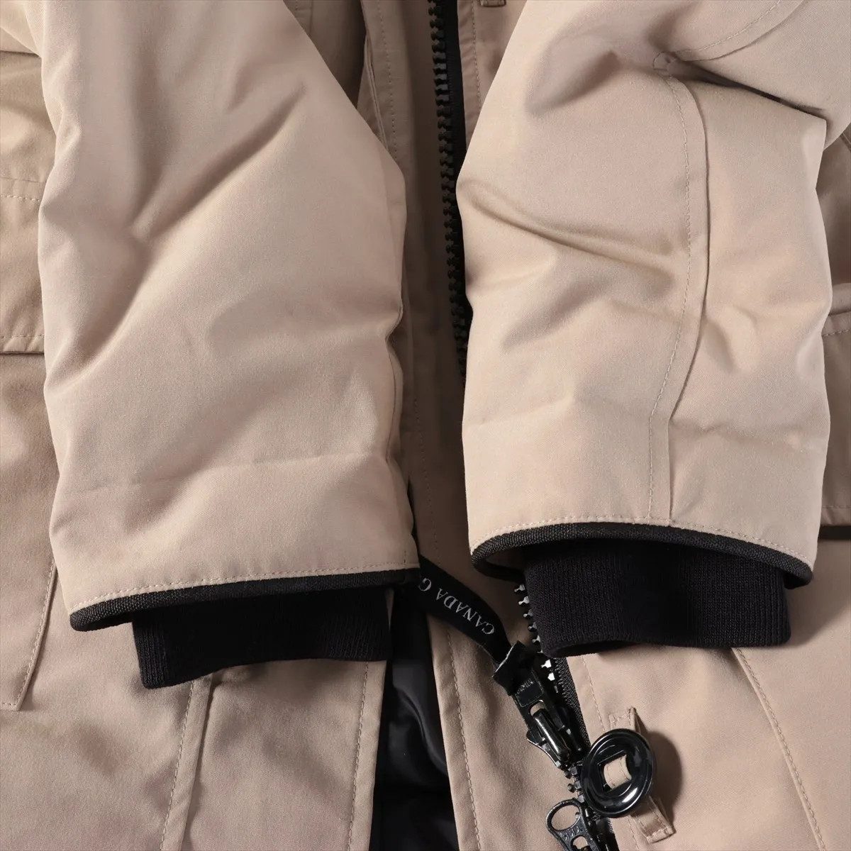 Canada Goose BRONTE Cotton & Polyester Down jacket S Ladies' Beige  2603JL Remov thumbnail 10