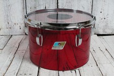 Tamburo Tom Vistalite Ludwig vintage anni 70 rosso Vistalite acrilico 12 pollici batteria Tom