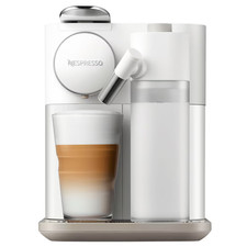 DeLonghi Nespresso Gran Lattissima Coffee Machine White with Milk Frother + PODS