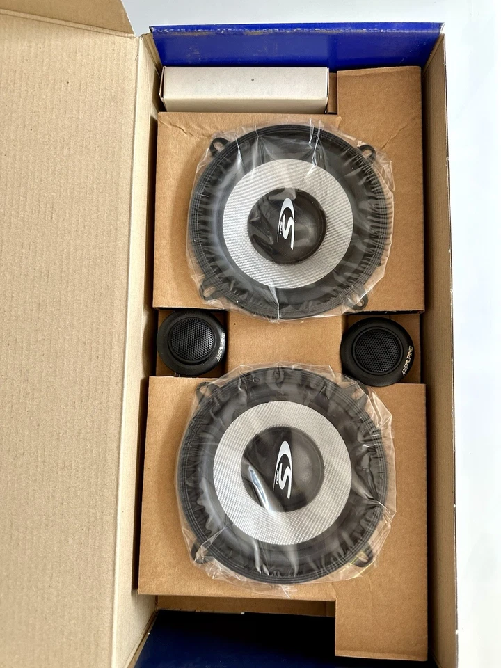 Alpine SXS-1357 2 Way Component 13cm 150w old school Car Speakers Car Audio - Image 3 of 4