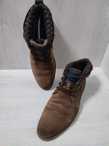 Men Bugatti Boots Brown Leather 44 #6B1L
