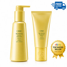 Oribe Hair Alchemy Strengthening Masque Heatless Styling Balm Set