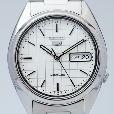Seiko SNXF05K Stainless Steel 37mm Date New Men Watch 