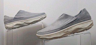 Size 10-Men Merrell Silvo Moccasin Storm Grey J032891