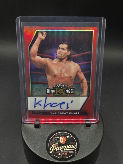 Karte #1 Autogramm THE GREAT KHALI 2026 LEAF METAL RING KINGS