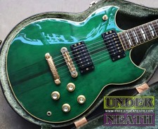 Guitarra eléctrica Yamaha 1981 SG1500 verde jade usada 1981