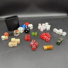 Bulk Lot 52 Assorted Dice Matched Sets Big Dice Little Dice Wooden Dice
