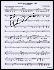 Christine Ebersole "Grey Gardens" SIGNED 'Another Winter..' Sheet Music ACOA