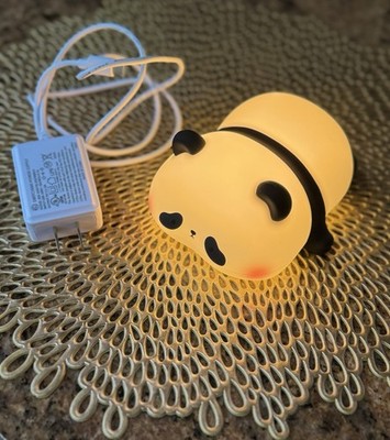 Silicone Panda Cute LED Nightlight Room Decor Rechargeable USB Touch Control