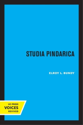 Elroy Bundy Studia Pindarica (Taschenbuch) (US IMPORT)