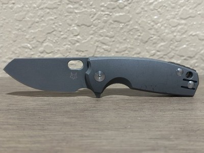 Fox Knives Baby Core Mini Liner Lock Knife Titanium (2.4'' Acid SW) New, No Box