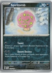 Spiritomb 129/198 Reverse Holo Scarlet & Violet Base Set