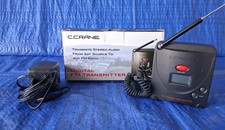 C.Crane FM Transmitter FT-007 FM Black Mica w/ Power Supply, Box, RCA Connector