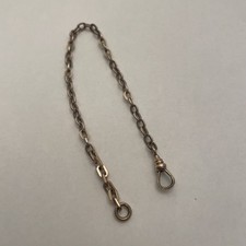 Bliss Bros. Co. Vintage Gold Filled Men  s Pocket Watch Chain 7.5  EUC Vintage