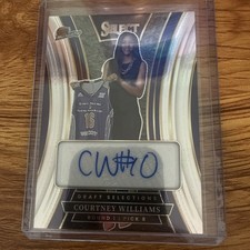 2025 Panini Select WNBA COURTNEY WILLIAMS AUTOGRAPH AUTO DRAFT SELECTIONS