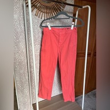 Vineyard Vines Kids Straight Chino Pants in Bright Coral Pink