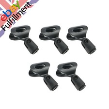 New 5 Pack Universal Microphone Clips Clamp Holder For Wired / Wireless Mic Stan