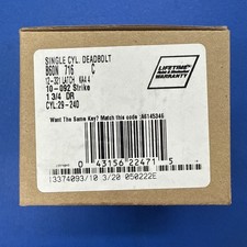 Schlage B60N716C Aged Bronze Deadbolt Grade 1...