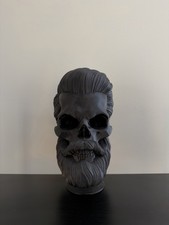 3D Printed Skull Headphone Stand Gamer Desk Decor, Unique Headset Holder